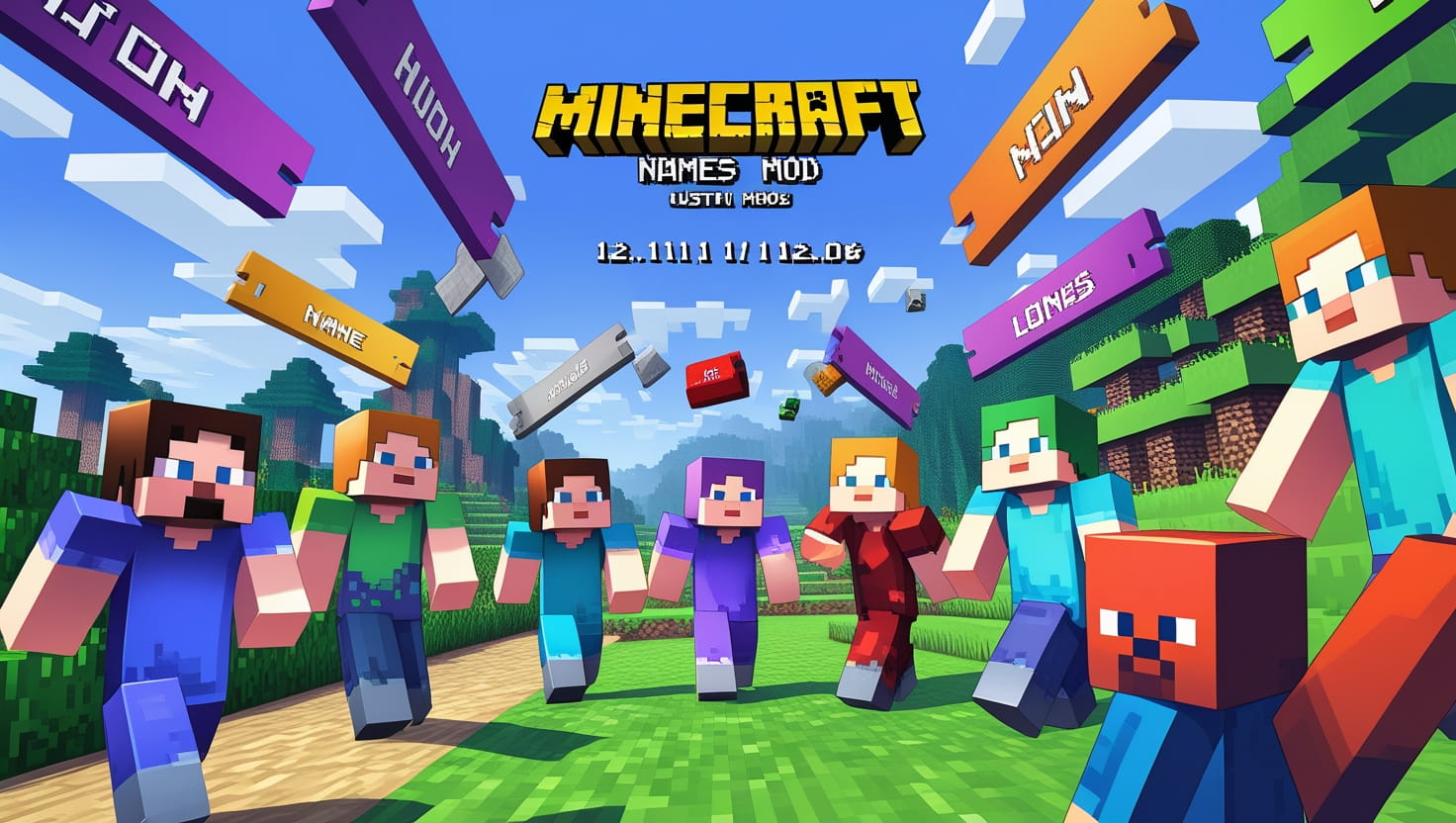 Custom Names Mod (1.21.11, 1.20.6) – Add Custom Names For Players